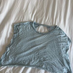 FP Movement by Free People Sky Blue Crop Top